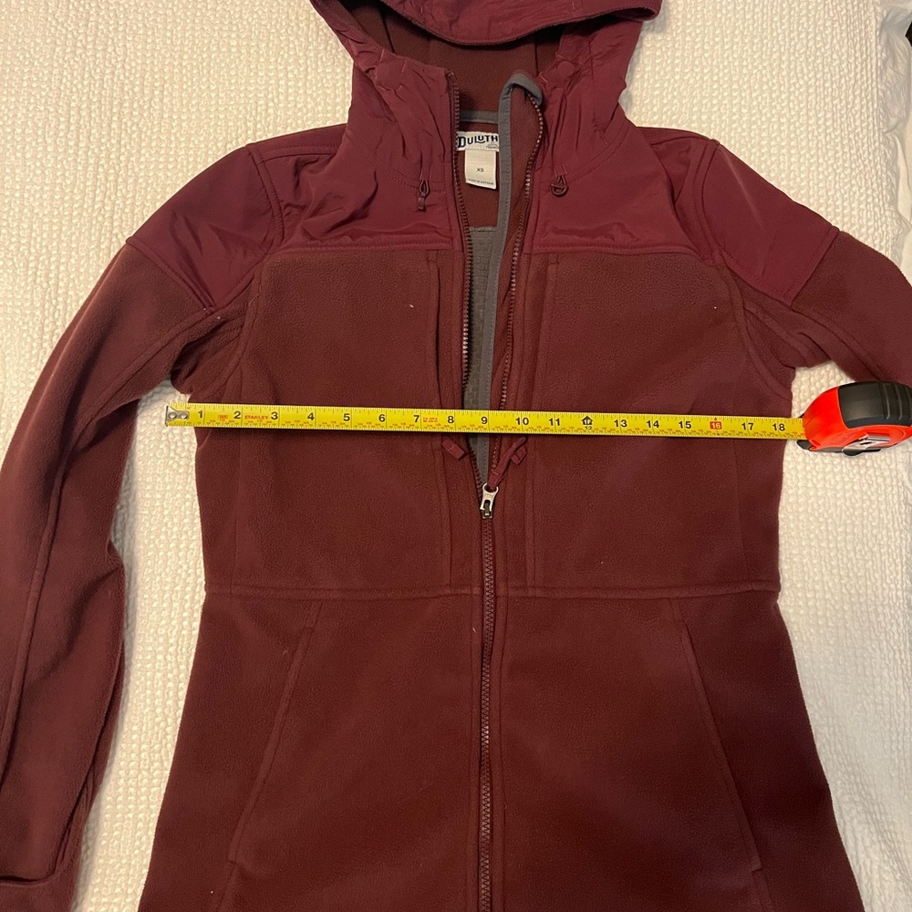 Duluth Trading Co. Women's Burgundy Fleece Lined Jacket - XS
